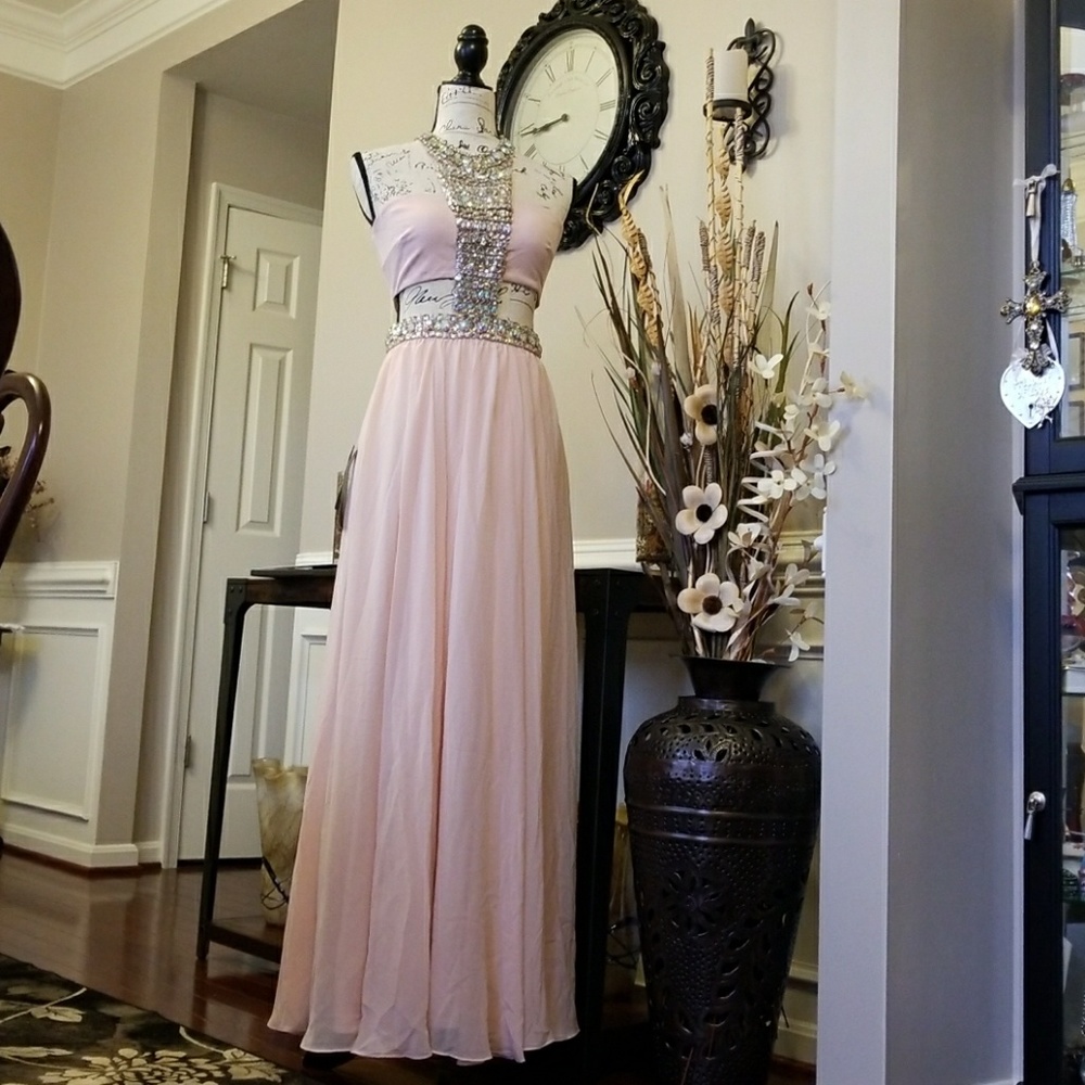Stunning beads evening , prom dress